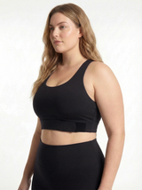 Lolacurve Adjustable Racerback Support Sports Black Plus Size Bra
