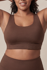 Lolacurve Adjustable Racerback Support Sports Smoky White Plus Size Bra