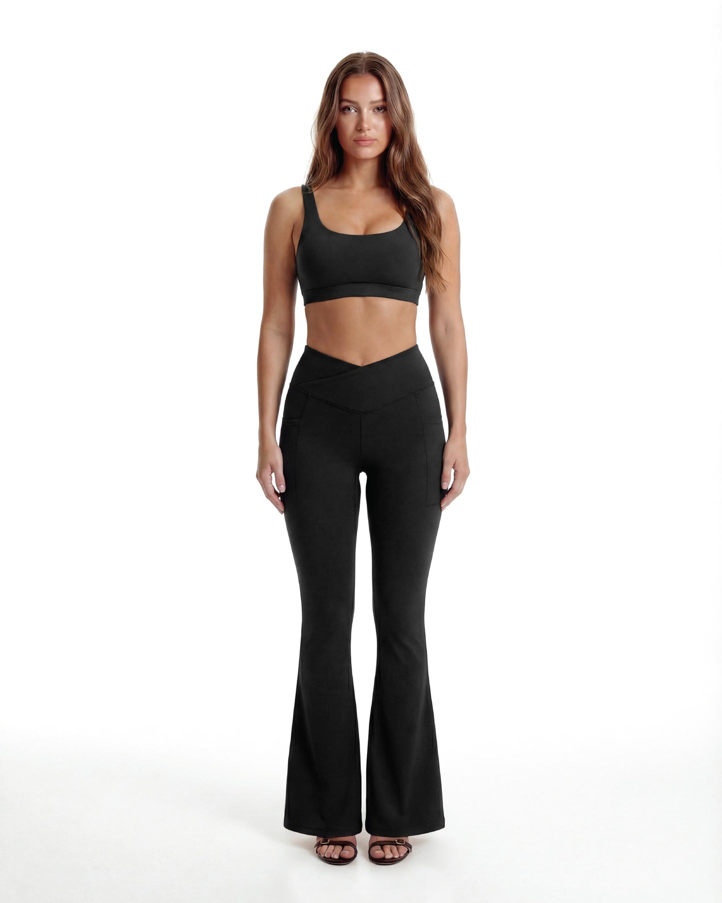 V Waist Flare Leggings