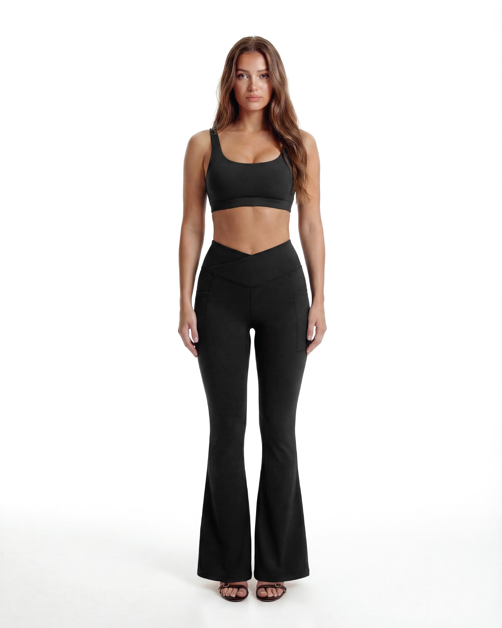 V Waist Flare Leggings