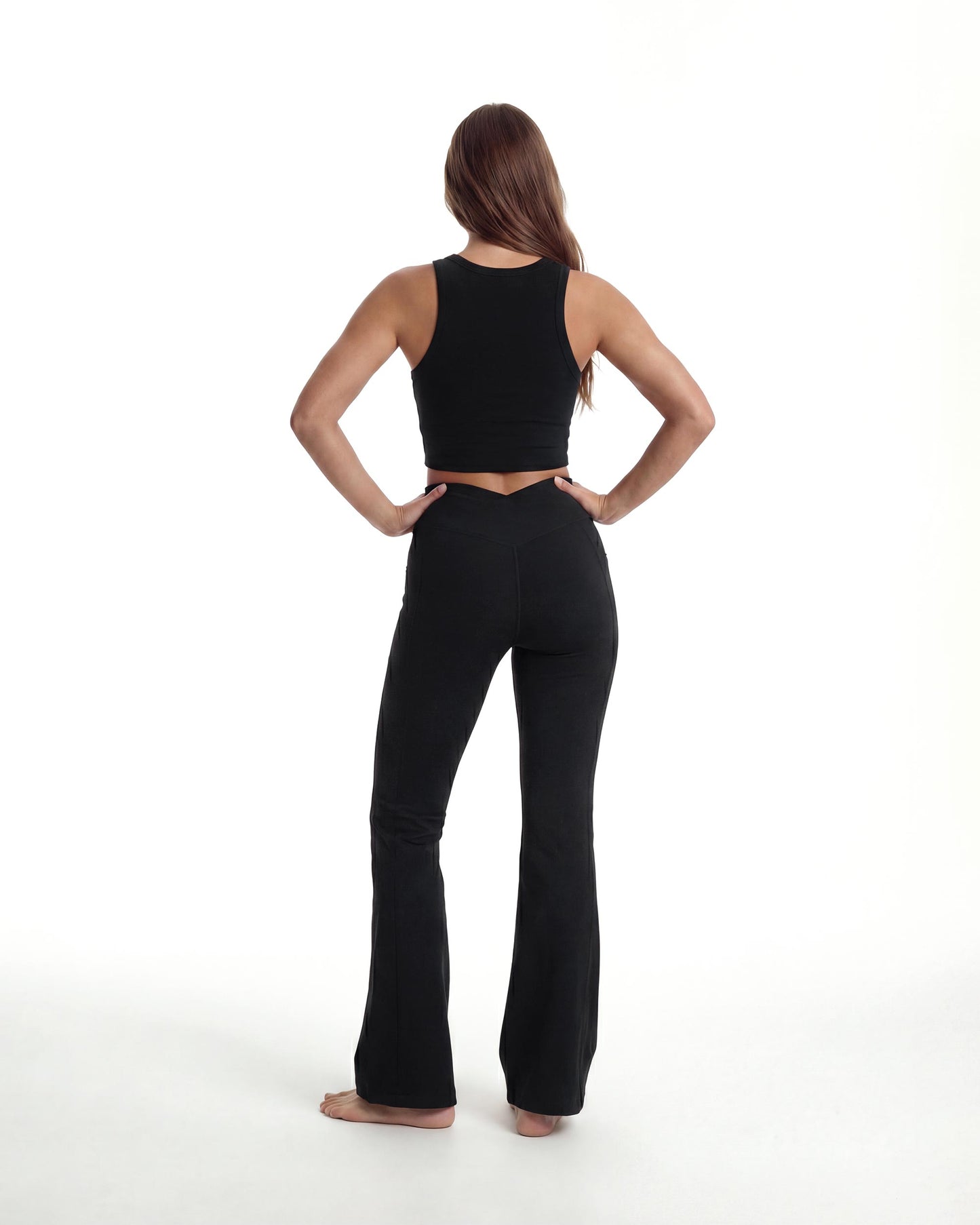 V Waist Flare Leggings