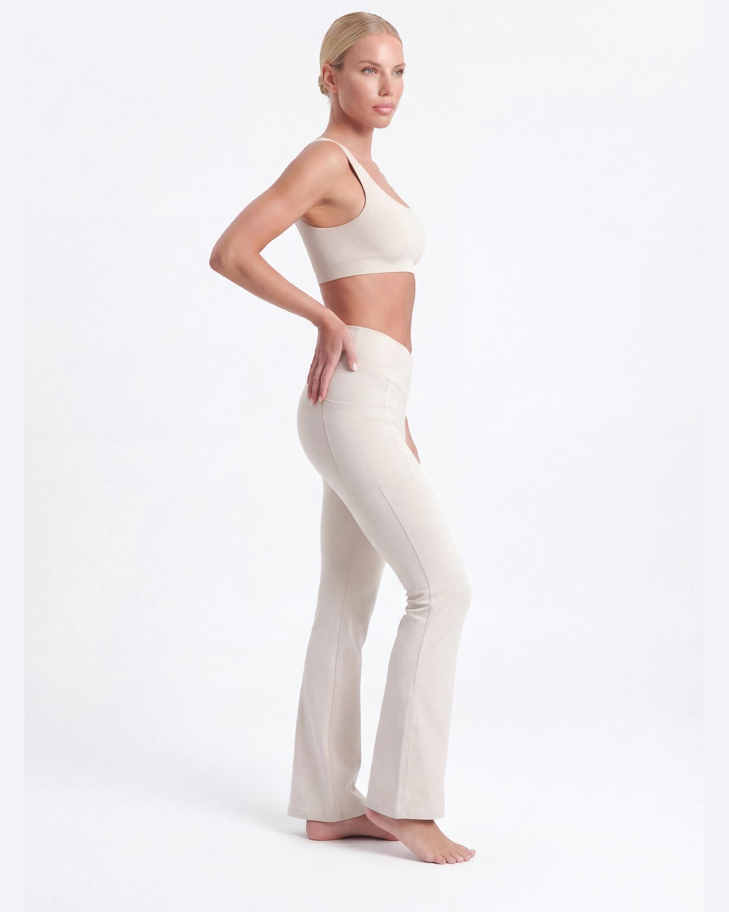 V Waist Flare Leggings