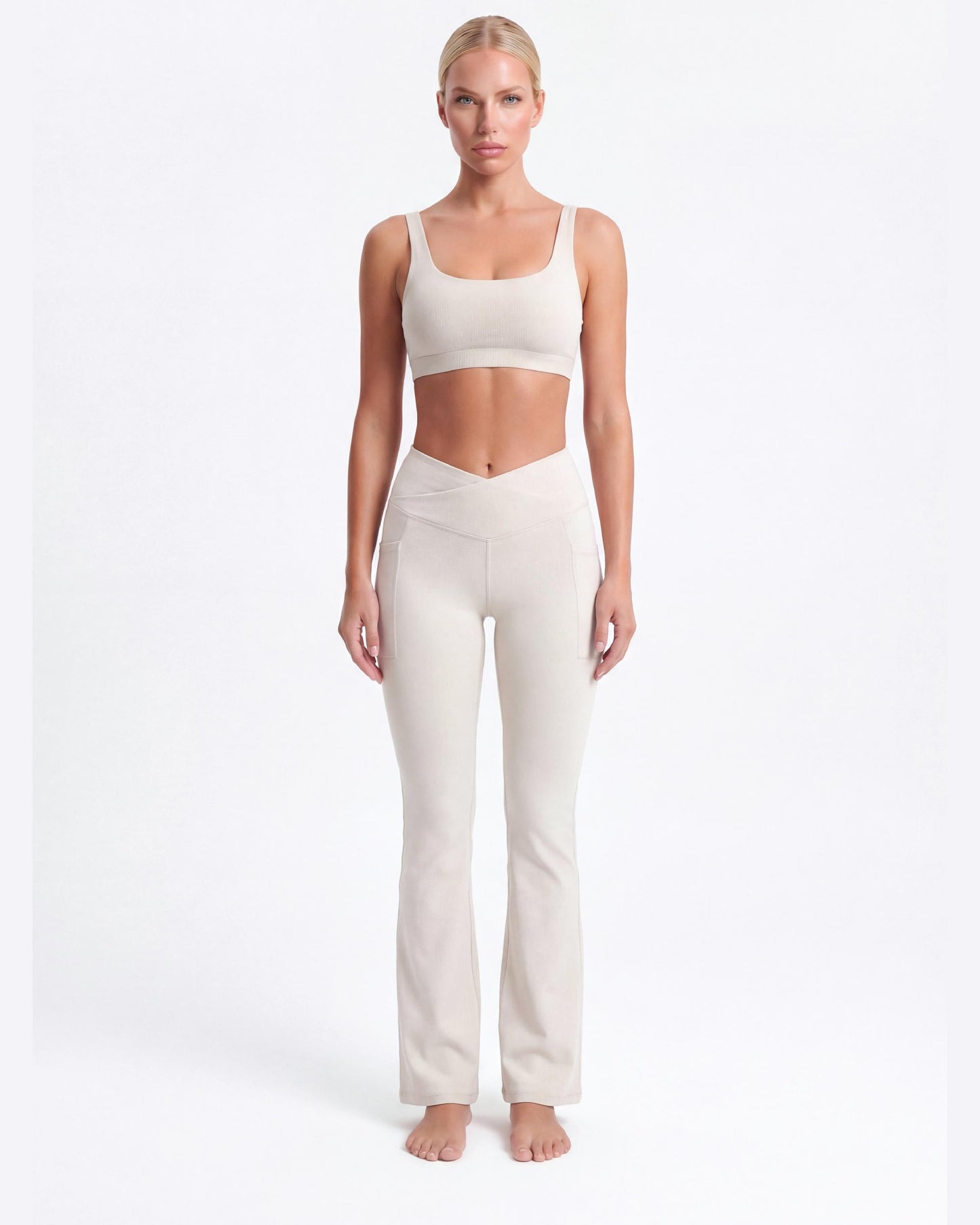 V Waist Flare Leggings