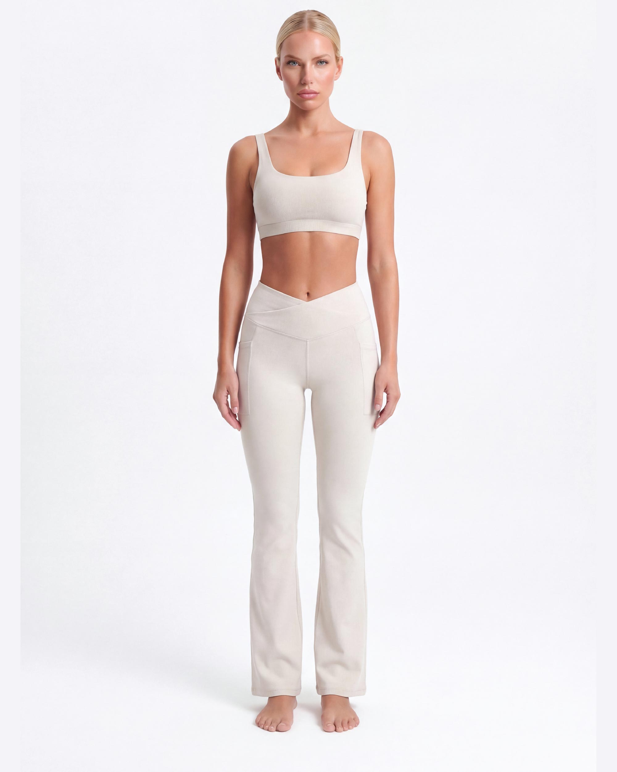 V Waist Flare Leggings