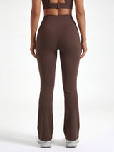 Lolacurve High-Rise Cheeky Brown Flare Leggings