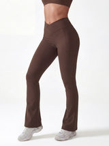 Lolacurve High-Rise Cheeky Dark Gray Flare Leggings