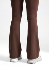 Lolacurve High-Rise Cheeky Brown Flare Leggings