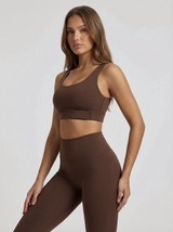 Lolacurve Adjustable Racerback Support Sports Heather Grey Bra