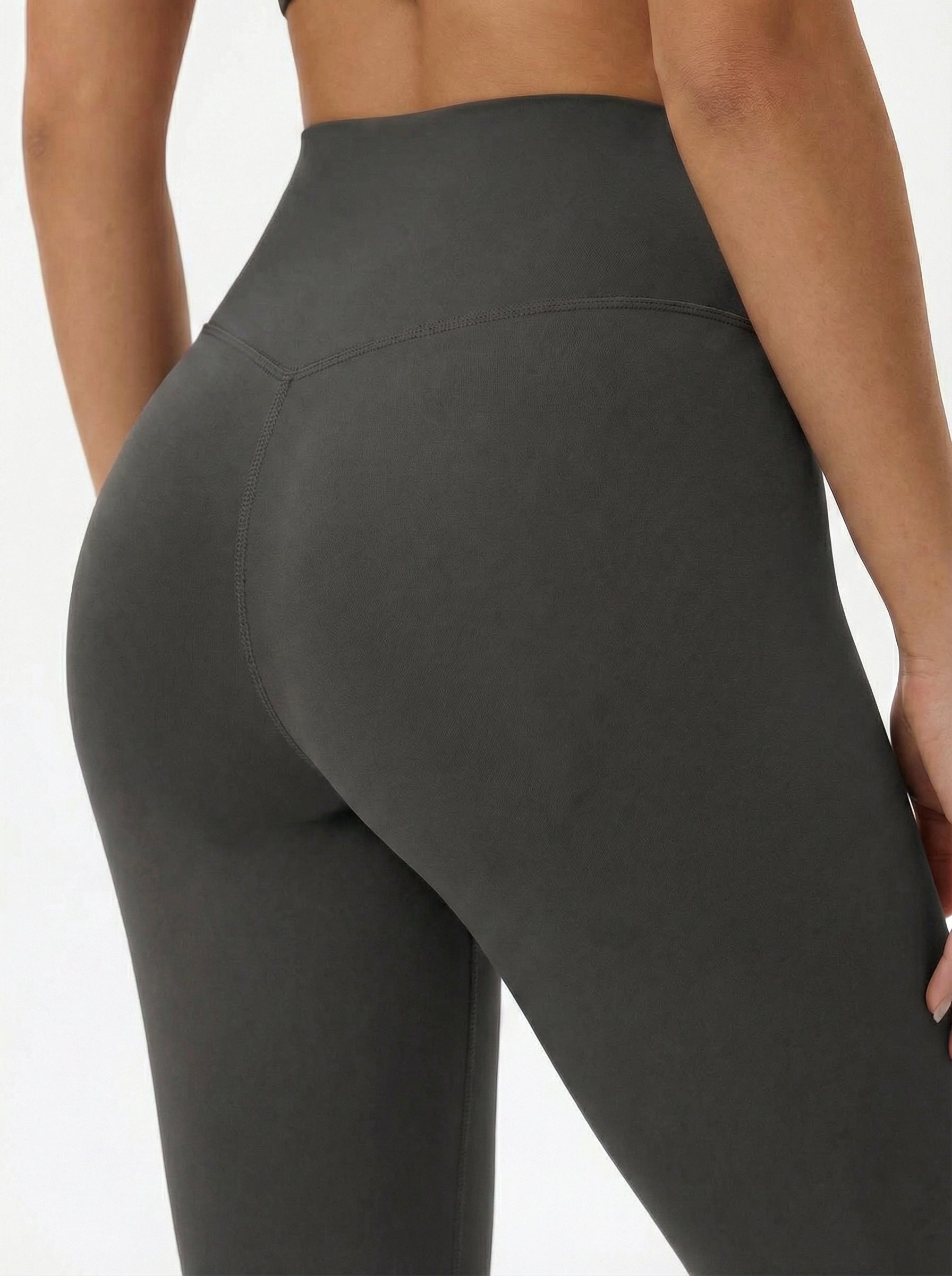 Lolacurve High-Rise Cheeky Dark Grey Leggings