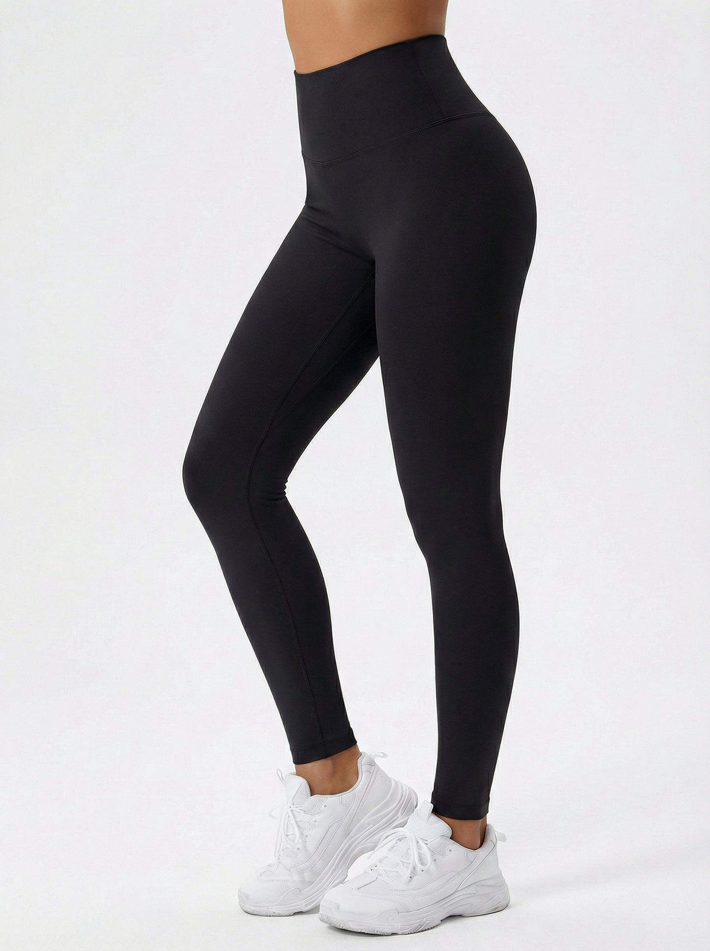 Lolacurve High-Rise Cheeky Black Leggings