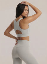 Lolacurve Adjustable Racerback Support Sports Light Grey Bra