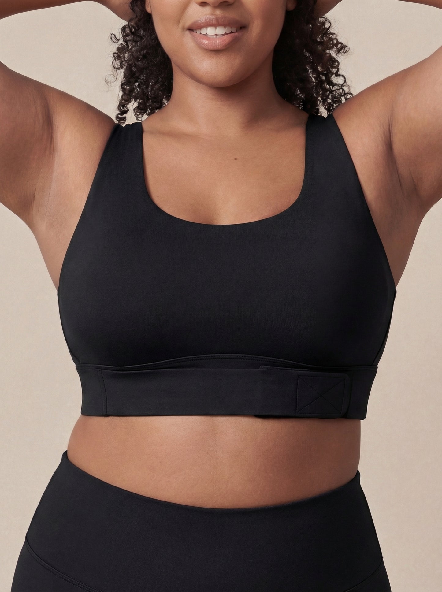 Lolacurve Adjustable Racerback Support Sports White Plus Size Bra