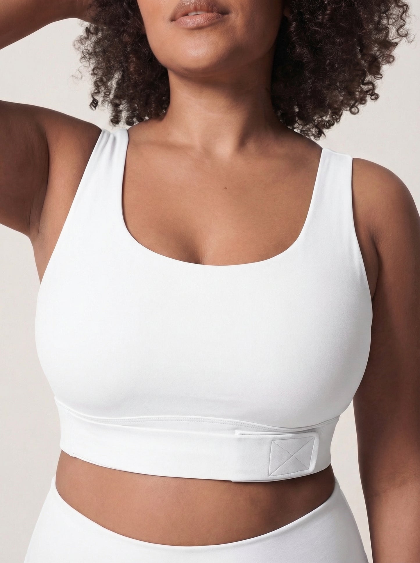 Lolacurve Adjustable Racerback Support Sports Dark Gray Plus Size Bra