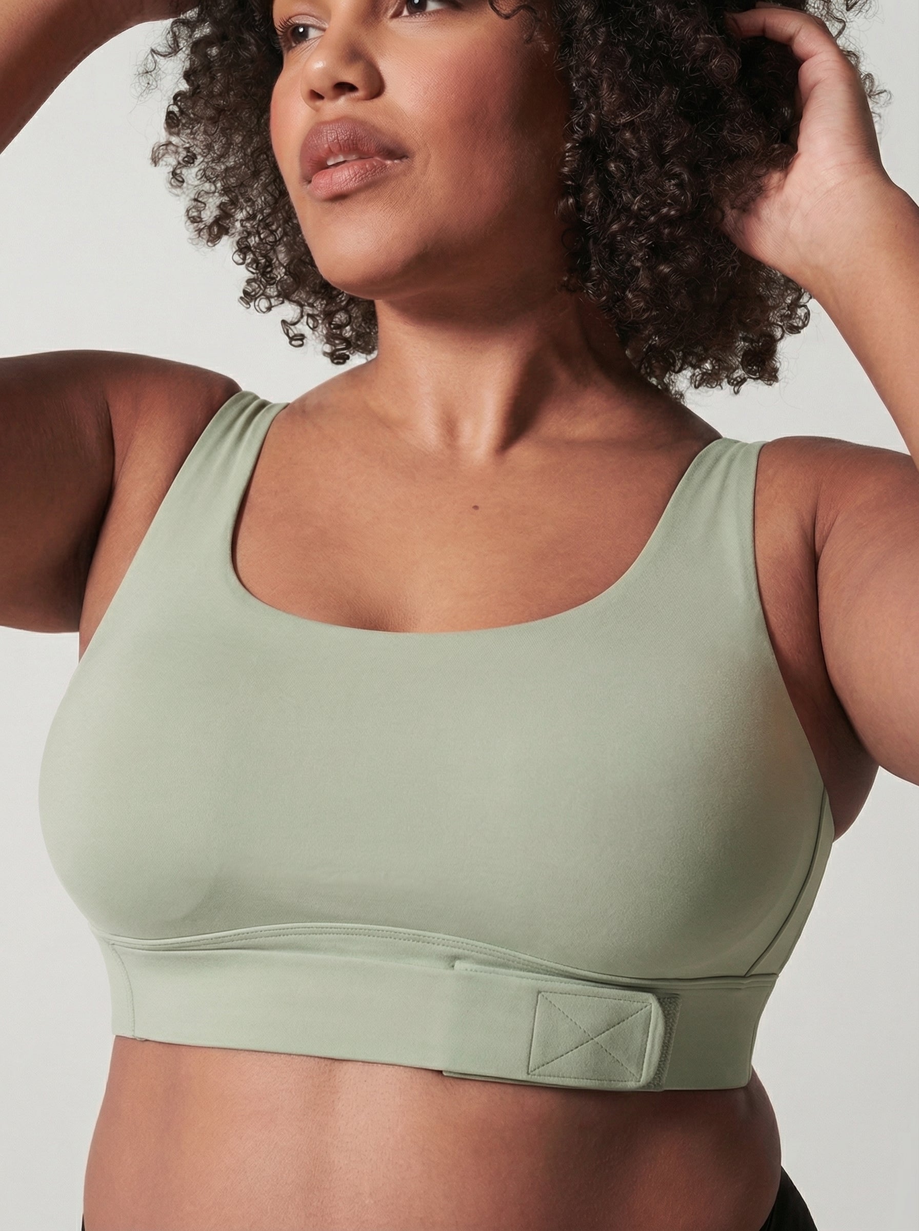 Lolacurve Adjustable Racerback Support Sports Teal Plus Size Bra