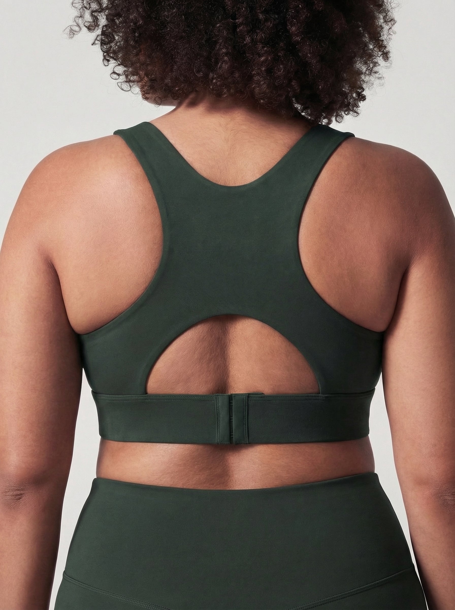 Lolacurve Adjustable Racerback Support Sports Teal Plus Size Bra
