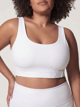 Lolacurve Adjustable Racerback Support Sports Heather Gray Plus Size Bra