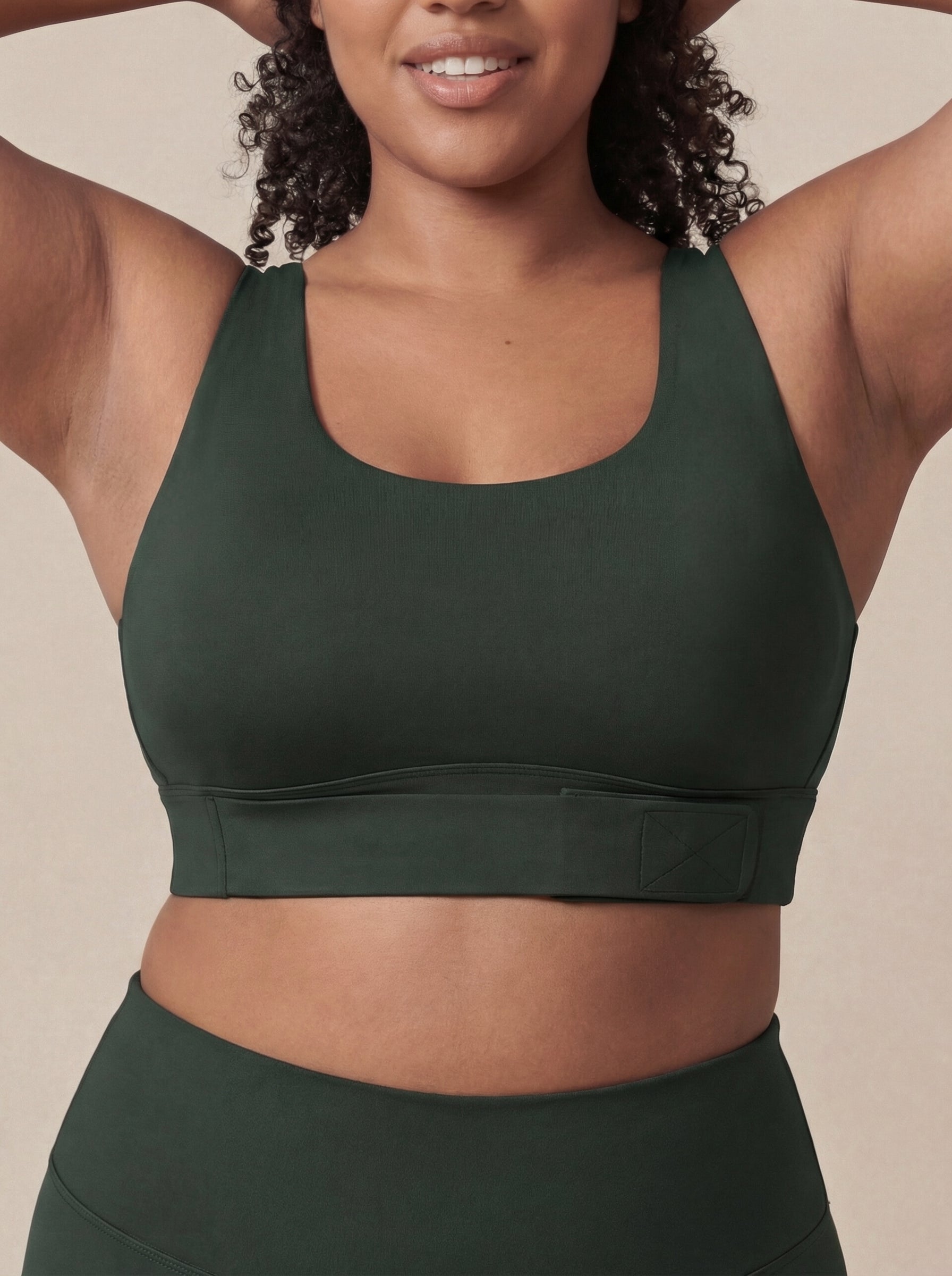 Lolacurve Adjustable Racerback Support Sports Teal Plus Size Bra