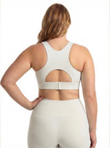 Lolacurve Adjustable Racerback Support Sports Smoky White Plus Size Bra