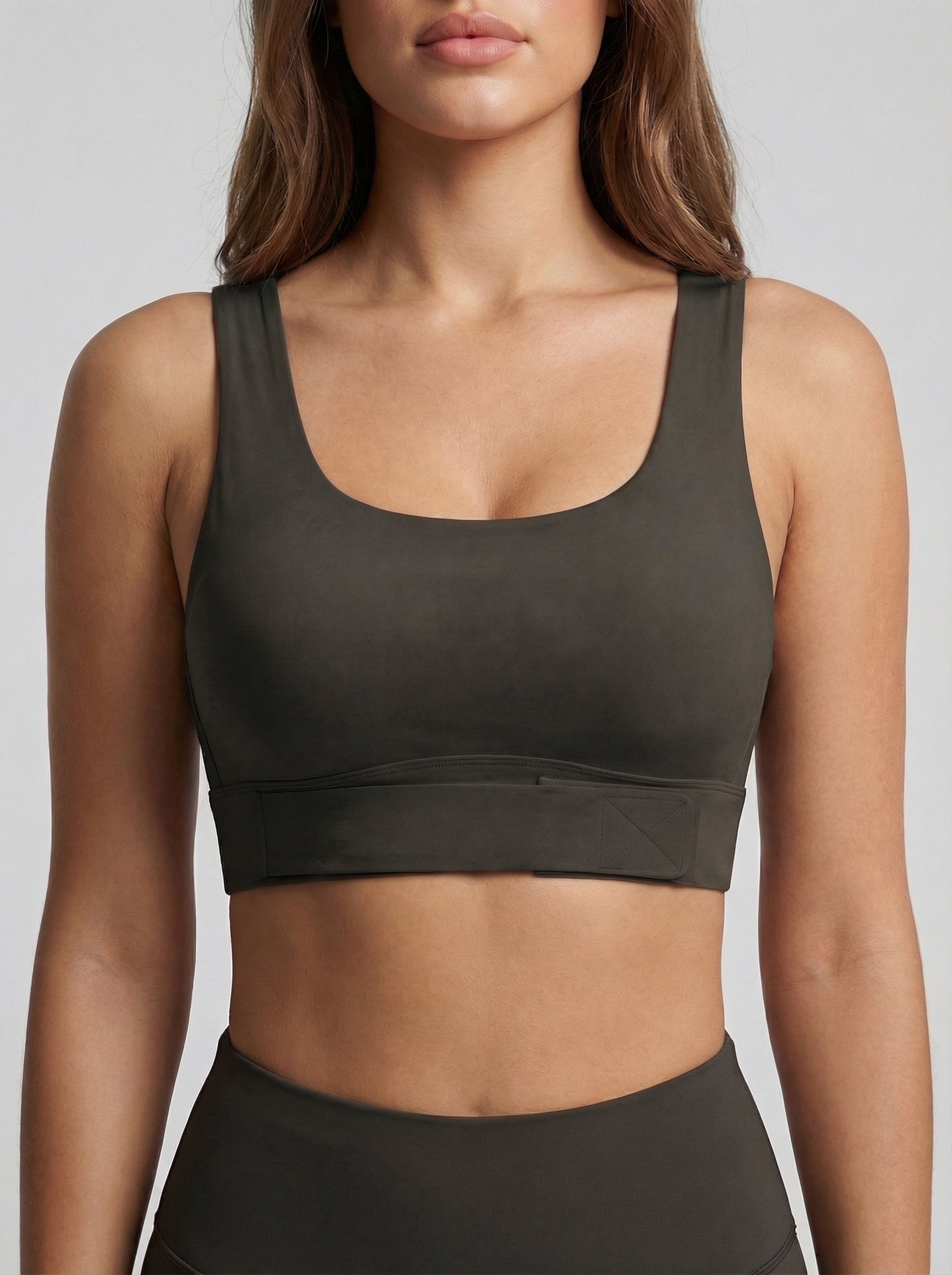 Lolacurve Adjustable Racerback Support Sports Dark Grey Bra