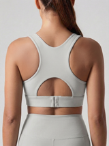 Lolacurve Adjustable Racerback Support Sports Light Grey Bra