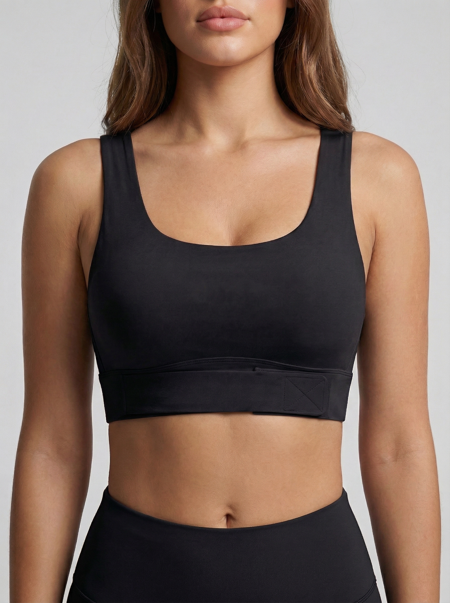 Lolacurve Adjustable Racerback Support Sports Black Bra