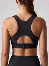Lolacurve Adjustable Racerback Support Sports Black Bra