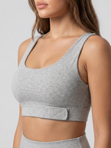 Lolacurve Adjustable Racerback Support Sports Heather Grey Bra