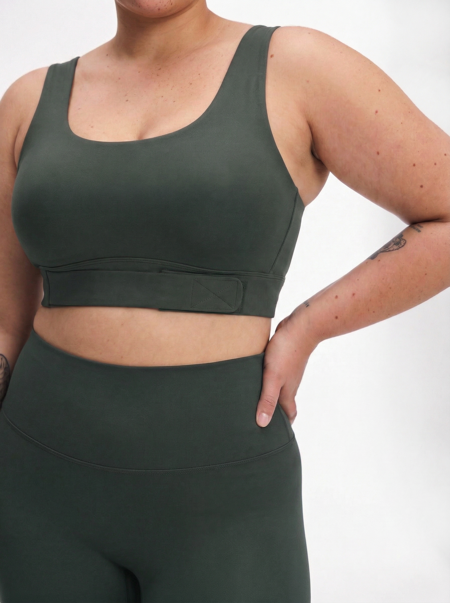 Lolacurve High-Rise Cheeky  Plus Size Teal Leggings