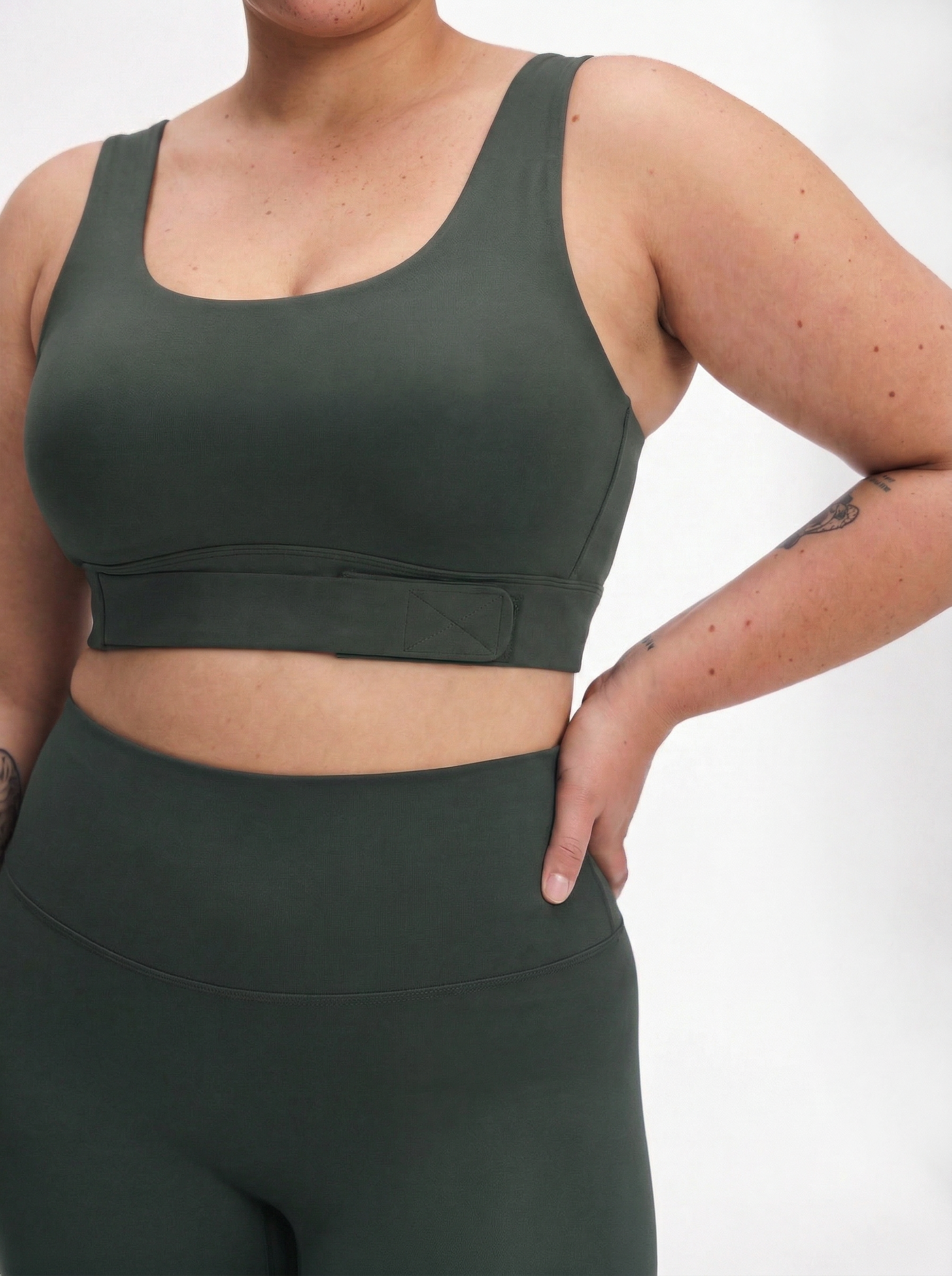 Lolacurve High-Rise Cheeky  Plus Size Teal Leggings