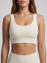Lolacurve Adjustable Racerback Support Sports Smoky White Bra