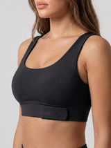 Lolacurve Adjustable Racerback Support Sports Black Bra