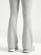 Lolacurve High-Rise Cheeky Heather Grey Flare Leggings