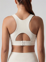 Lolacurve Adjustable Racerback Support Sports Smoky White Bra