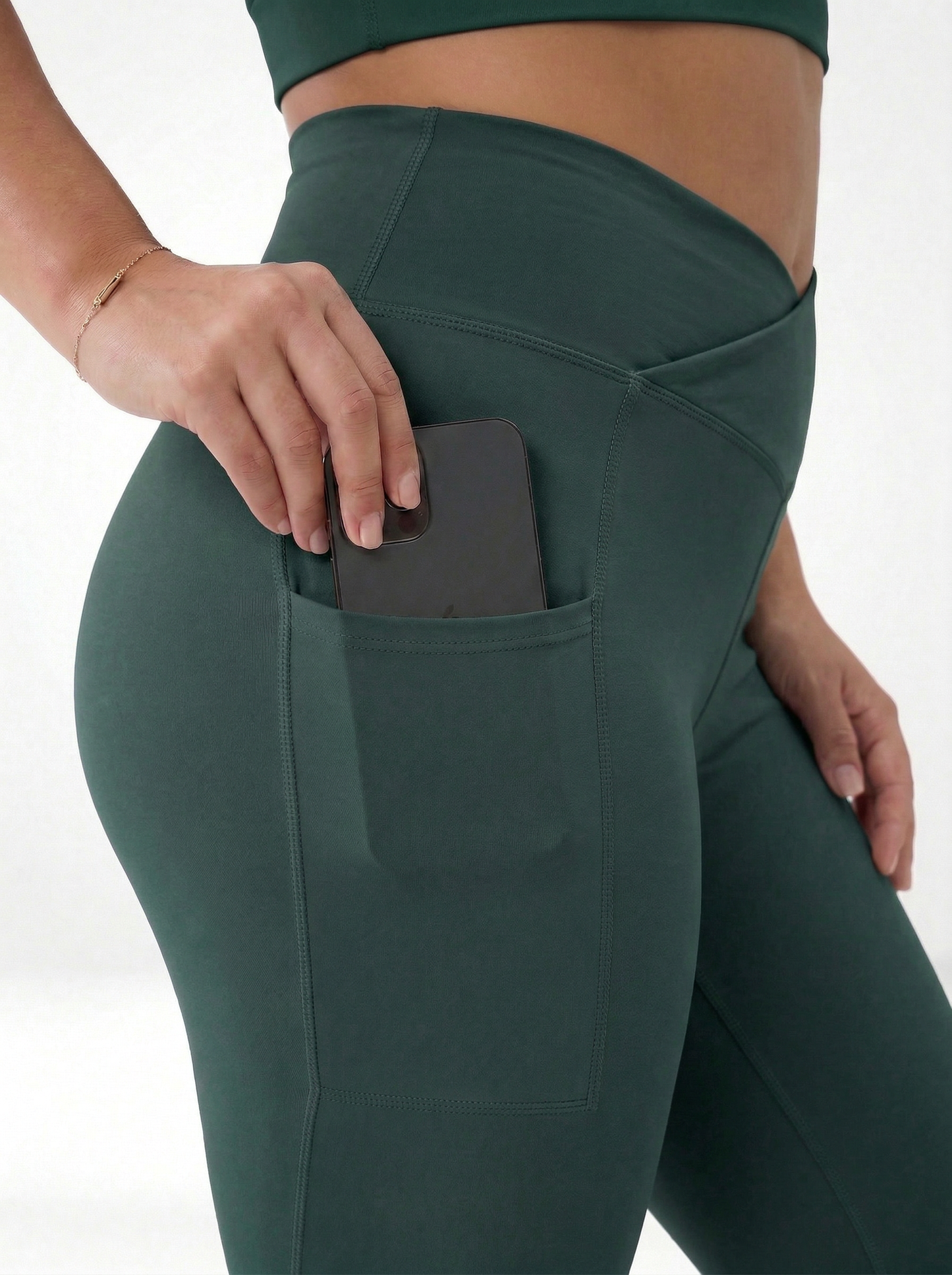 Lolacurve High-Rise Cheeky Plus Size Teal Flare Leggings
