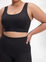 Lolacurve High-Rise Cheeky  Plus Size Black Leggings