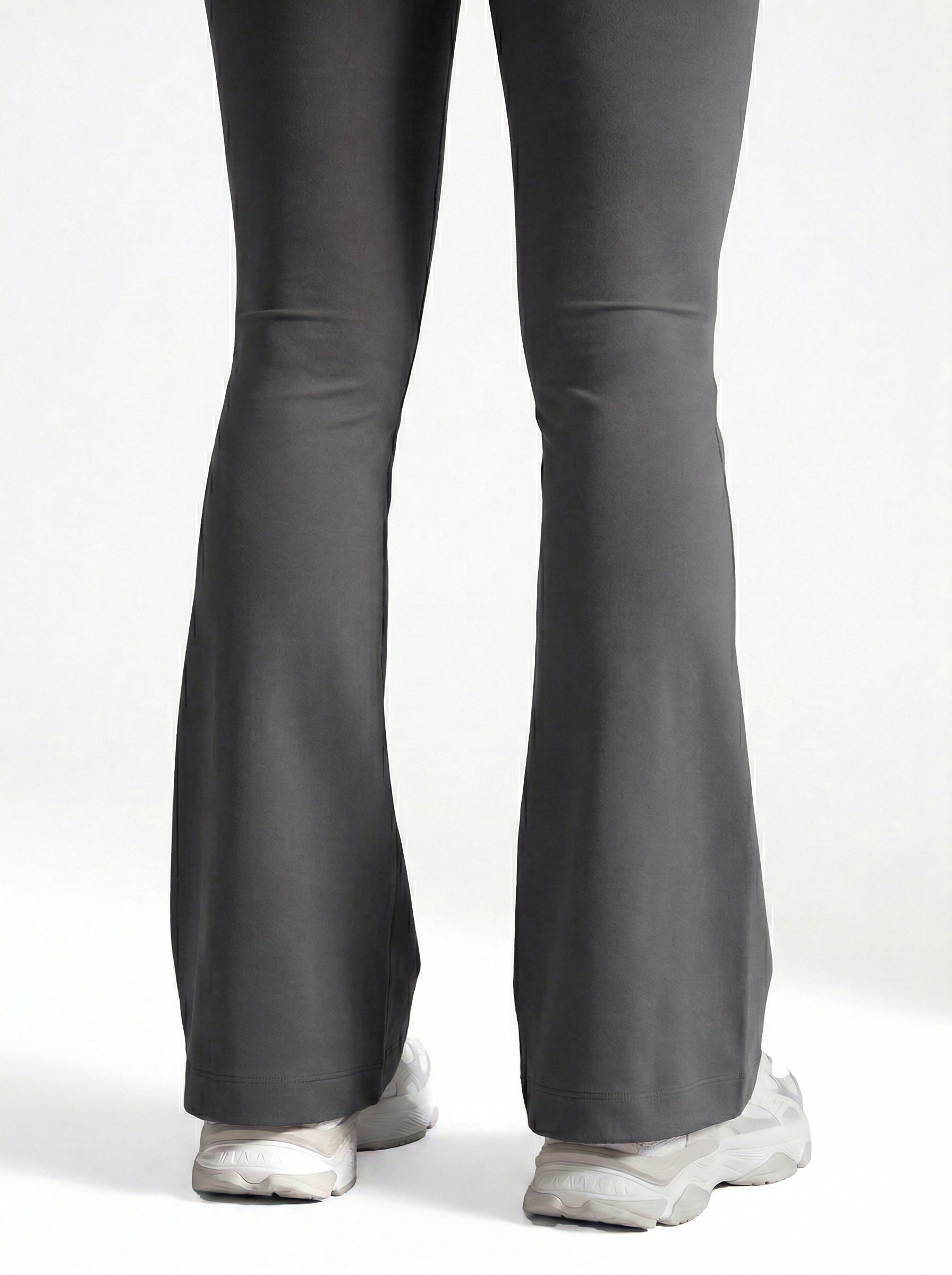 Lolacurve High-Rise Cheeky Dark Gray Flare Leggings