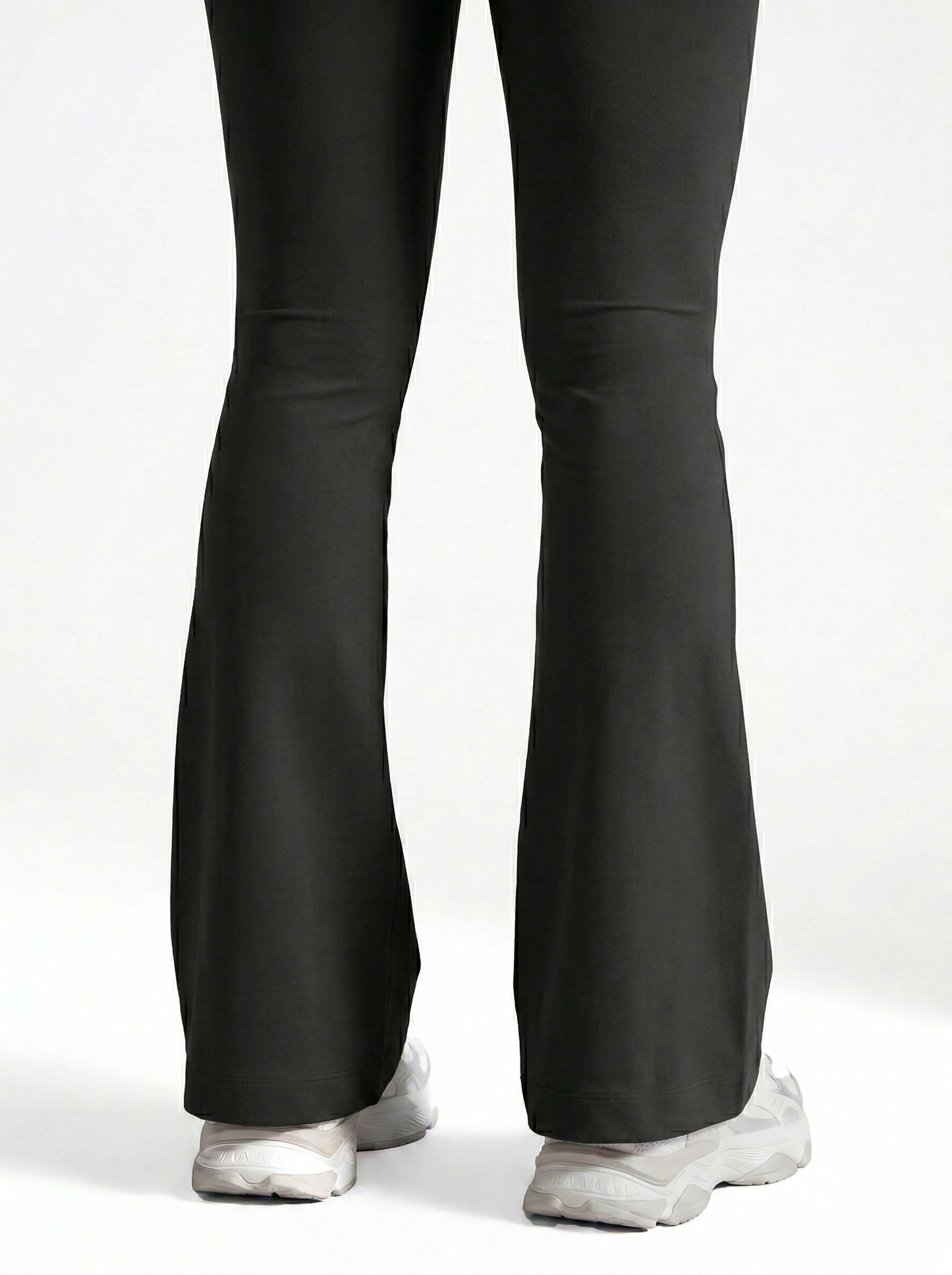Lolacurve High-Rise Cheeky Black Flare Leggings
