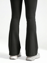 Lolacurve High-Rise Cheeky Black Flare Leggings