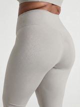 Lolacurve High-Rise Cheeky  Plus Size Light Grey Leggings