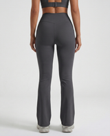 Lolacurve High-Rise Cheeky Dark Gray Flare Leggings