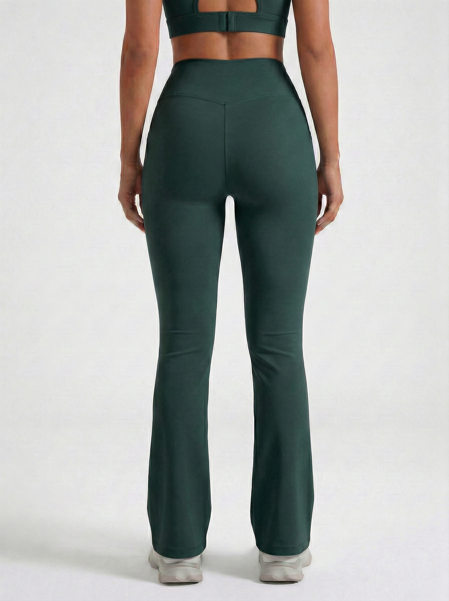 Lolacurve High-Rise Cheeky Teal Flare Leggings
