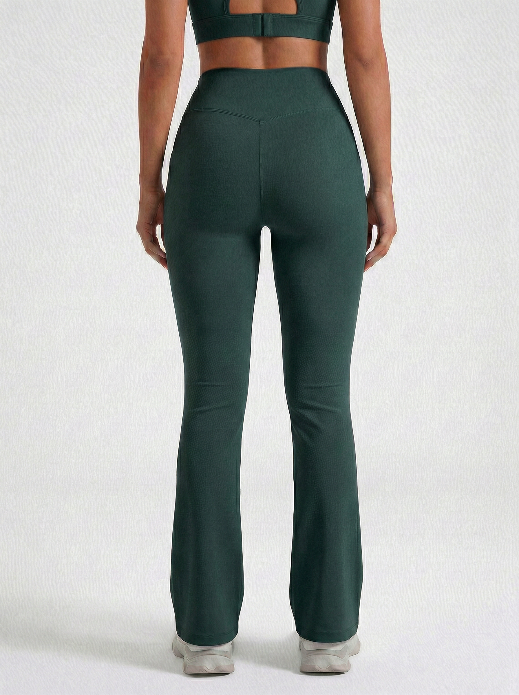Lolacurve High-Rise Cheeky Teal Flare Leggings