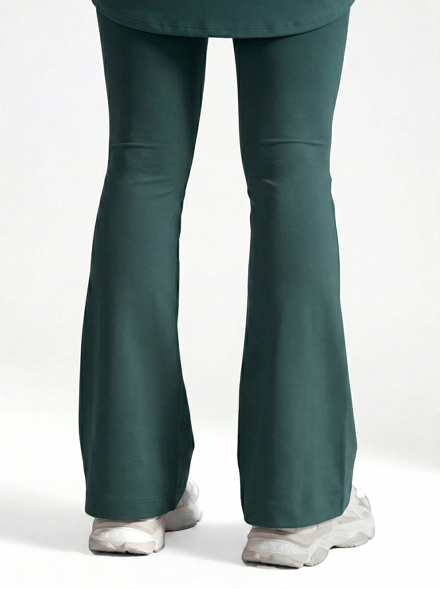 Lolacurve High-Rise Cheeky Teal Flare Leggings