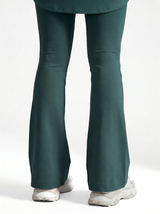 Lolacurve High-Rise Cheeky Teal Flare Leggings