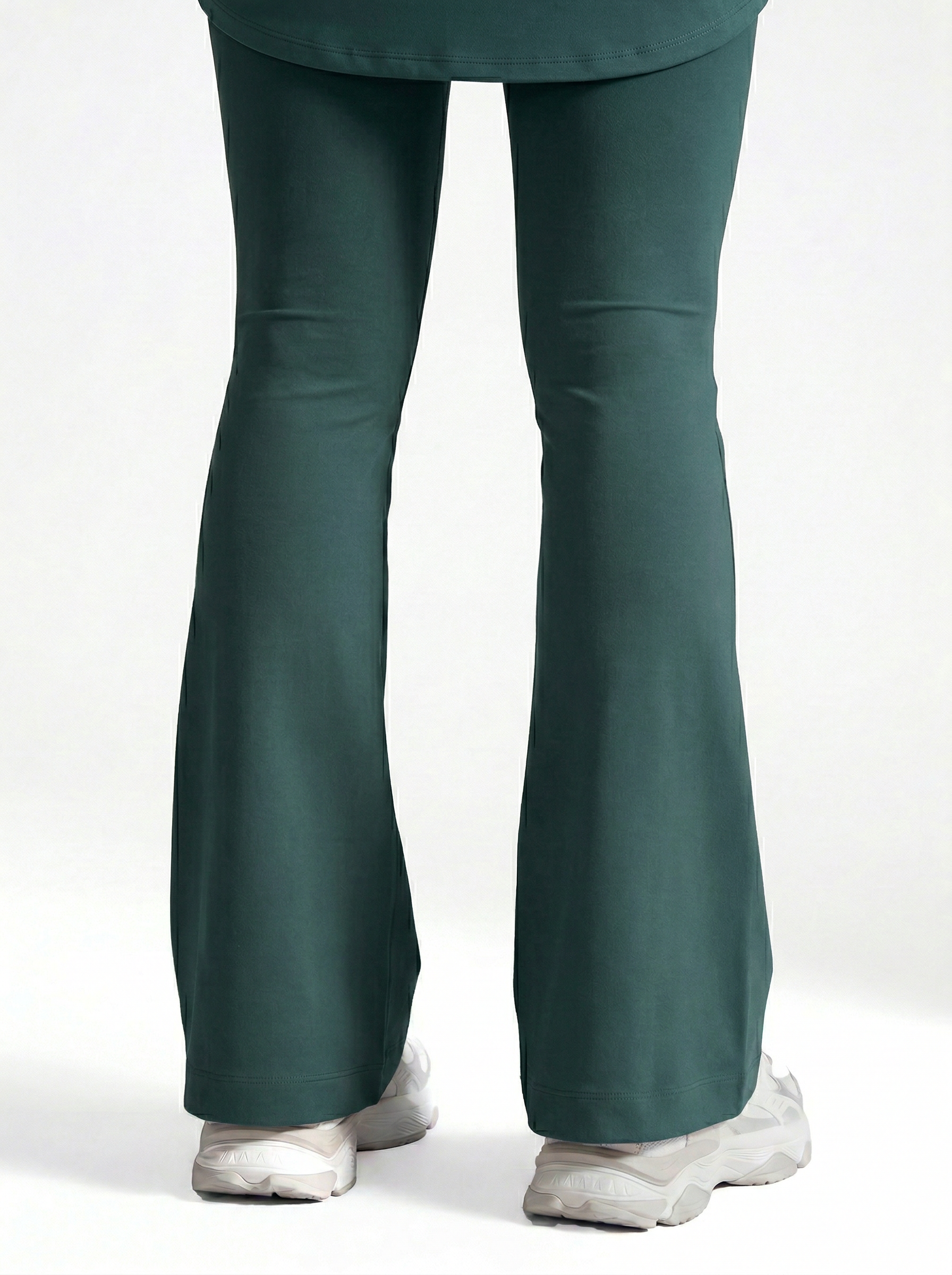 Lolacurve High-Rise Cheeky Teal Flare Leggings