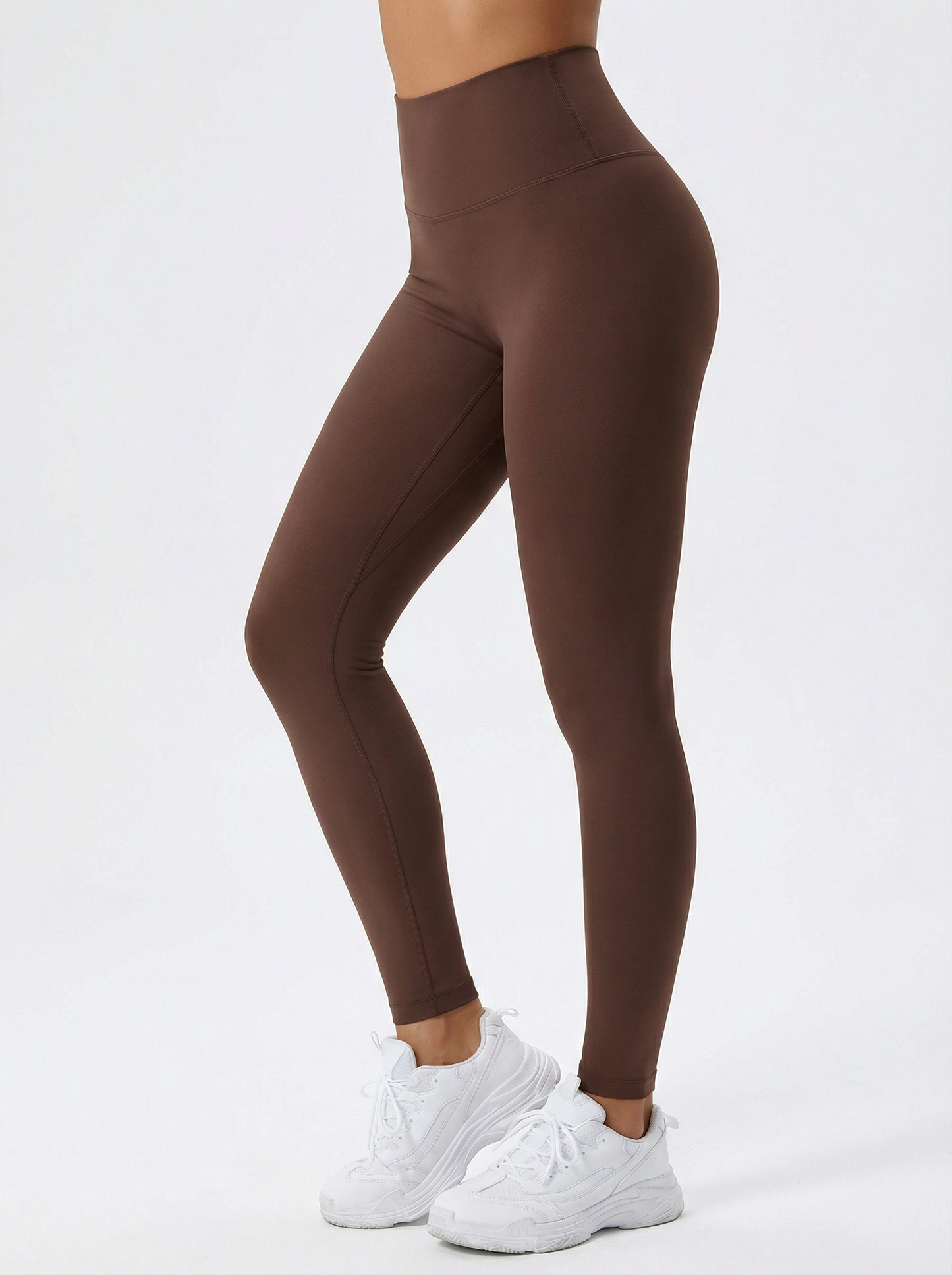 Lolacurve High-Rise Cheeky Brown Leggings