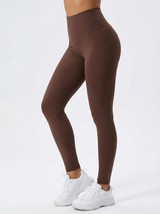 Lolacurve High-Rise Cheeky Brown Leggings